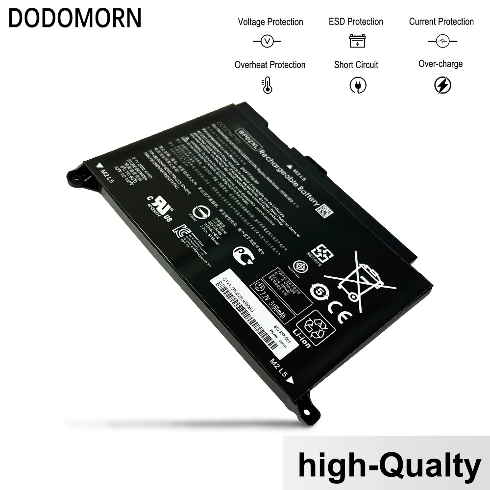 Bateria do Portátil para hp Pavilion Novo Bp02xl 15-au038tx 15-au097tx 15-au093tx 15-au040tx 15-au037tx 15-au136tx 15-au010wm 41wh - Imagem 4