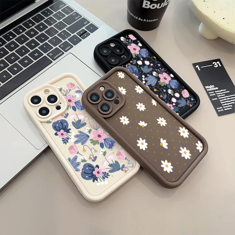 Cartoon Pink Floral Bow Bunny Phone Case