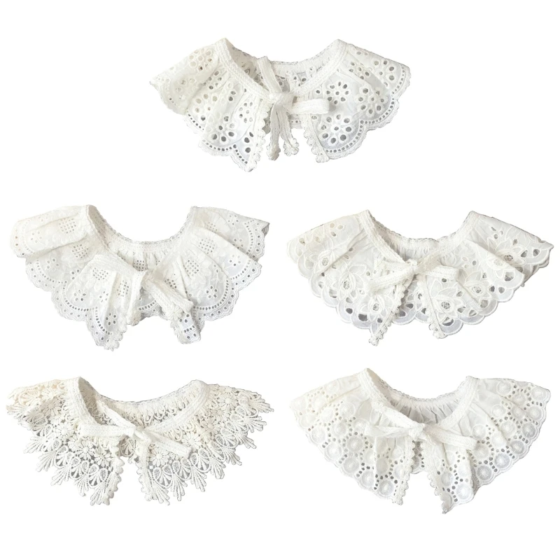 

Detachable Collar False Collar Dickey Collar Lace Collar kid Embroidery Collar Dropship
