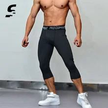 Mallas ajustadas de compresión para hombre, pantalones Capri deportivos para correr, entrenamiento, baloncesto, trotar, 3XL