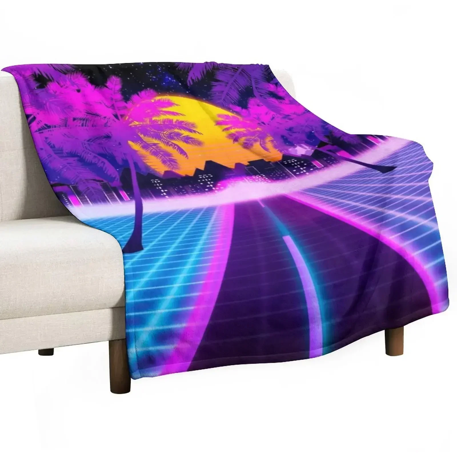 Retrowave Throw Blanket Stuffeds blankets ands Blankets
