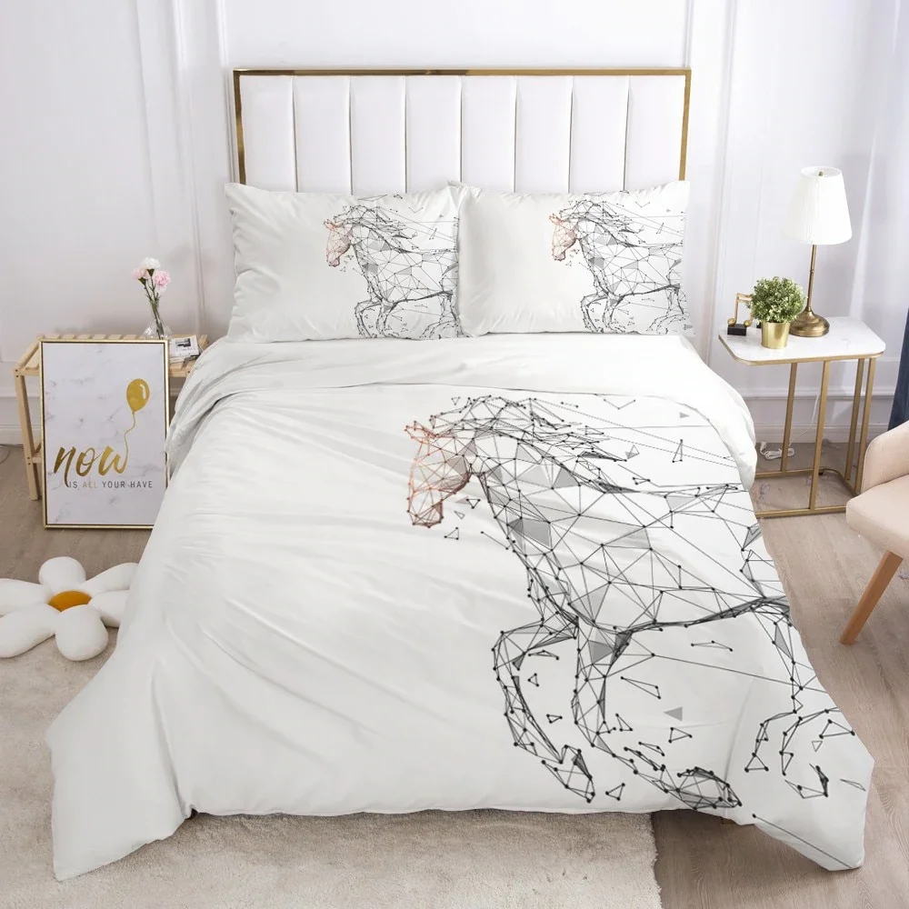 

Horses Anime HD print Bedding Set Anime Demon Slayer Printed Duvet Covers Pillowcases Comforter Bedding Set Bedclothes Bed Linen