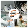 Laundry Brush For Stain Removal 2X Clothes Washing Brush Ergonomic Grip Multi-Purpose Cleaning Tool Bathroom Supplies For Fabric 5