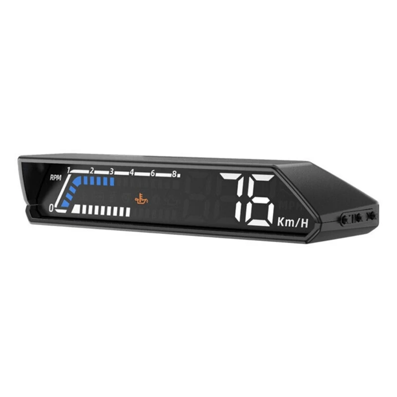 

Car HUD Head Up Display SpeedClock Windshield Projector Temperature Overspeed Speedometer Alarm Fatigue Driving Reminder