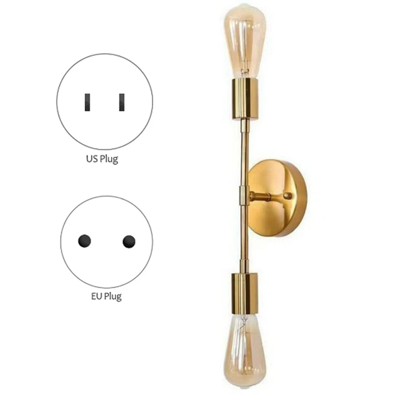 

Gold Dressing Table Wall Light Gold Porch Wall Light Industrial Wall Light Wrought Iron Simple Wall Light
