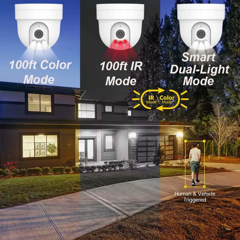 CCTV PoE Security IP Camera 4K 8MP/5MP/4MP Dome Two-way Audio Color Night Vision Onvif H.265 Video Surveillance NVR Camera 3