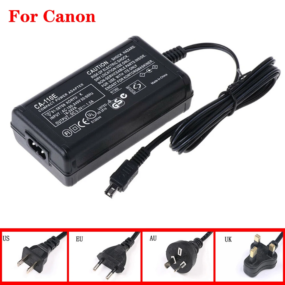 Ca-110 Ac Power Adapter Ca110 Charger For Canon Vixia Hf R200 R20 R21 ...