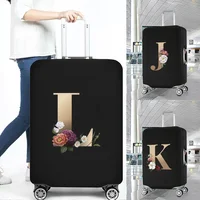 Stretch Luggage Covers 18-32 Protector Travel Luggage Suitcase Protective Cover Gold Letter Series Dust Covers Travel Organizer 1