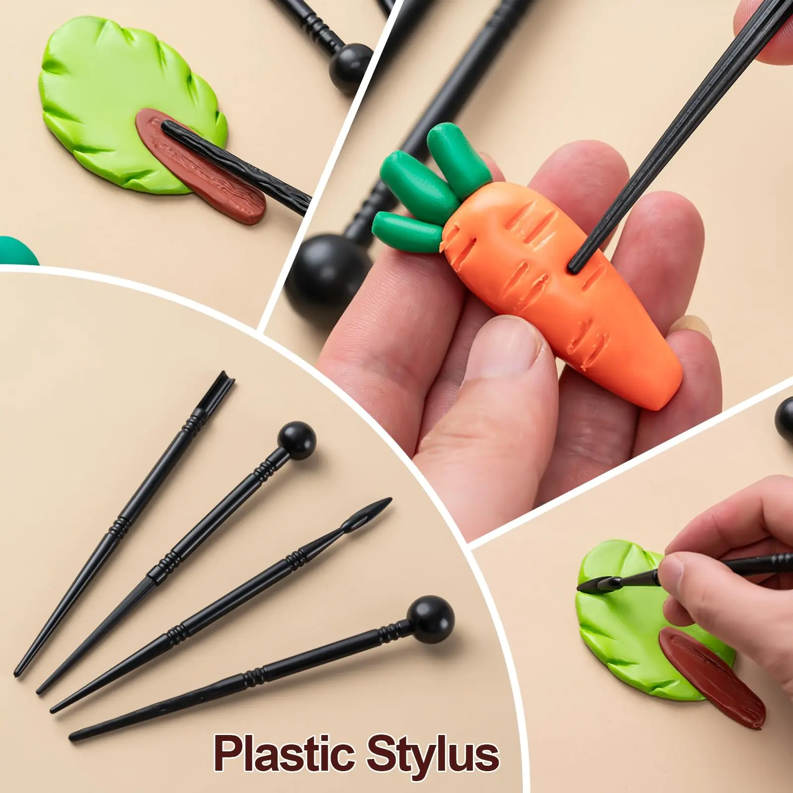 Clay Tools Kit, 27 PCS Pottery Tools, Practical Polymer Clay Sculpting Tools Kit, Air Dry Set for Adults, Potte
