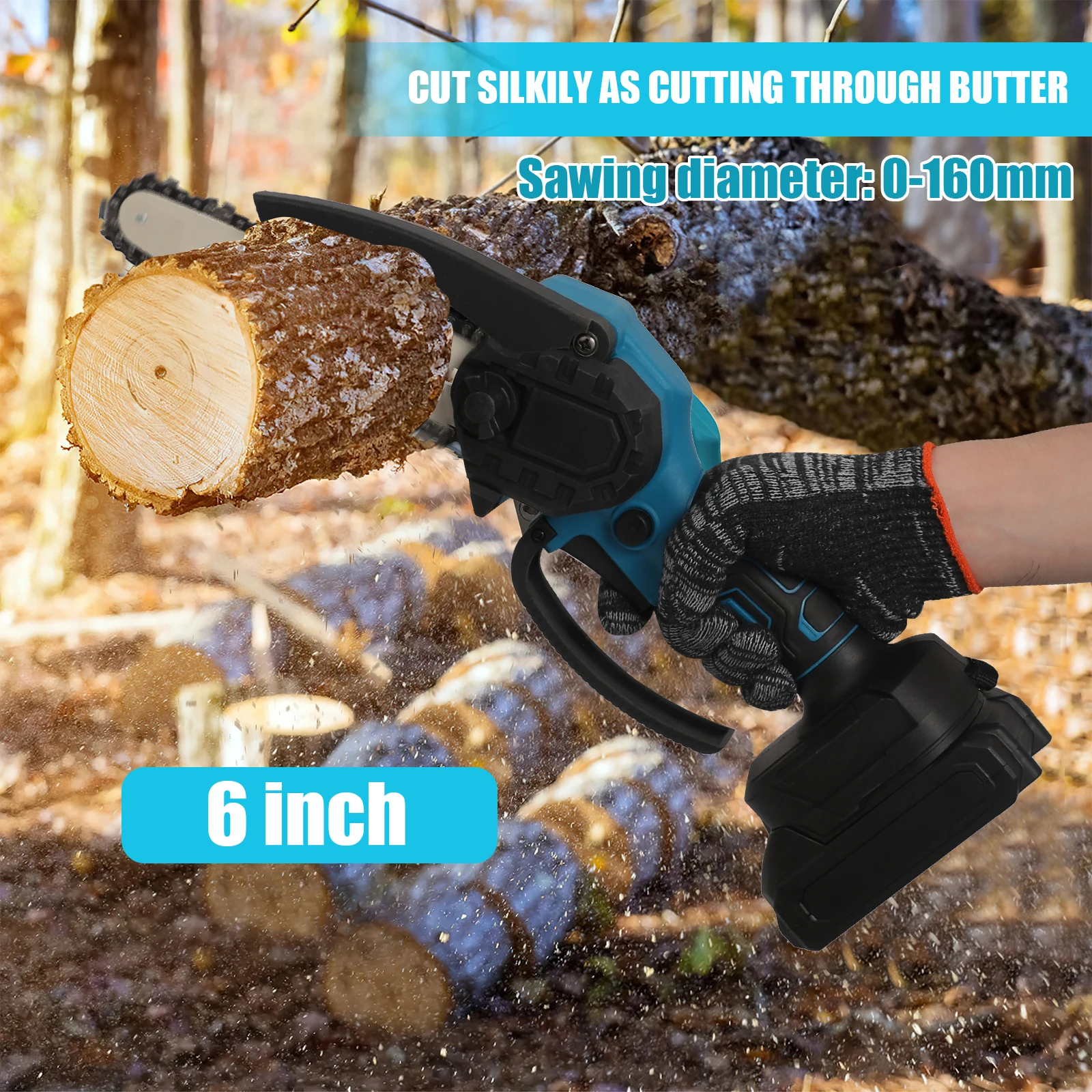 3 IN 1 Teleskopstange 25 MM Gartenschere 6 Zoll Elektrische Kettensäge Garten Hohe Zweig PruningTool für Makita Batterie – Detail 4