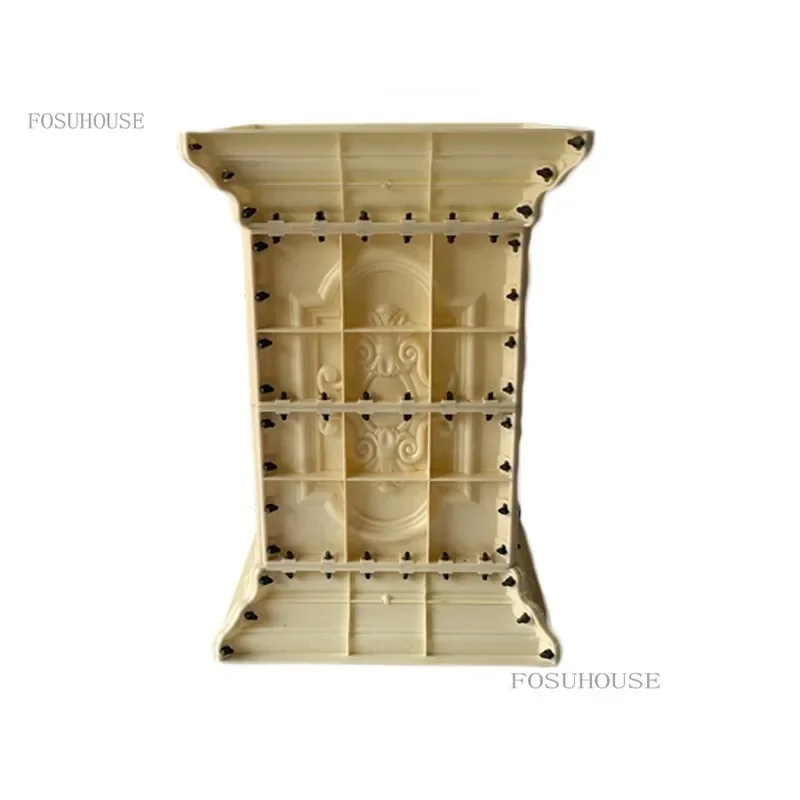 Plastic Thickened ABS Flowerpot Mold Cement Mold for Garden Balcony Fence Square Column Pier Roman Column Concrete Bonsai