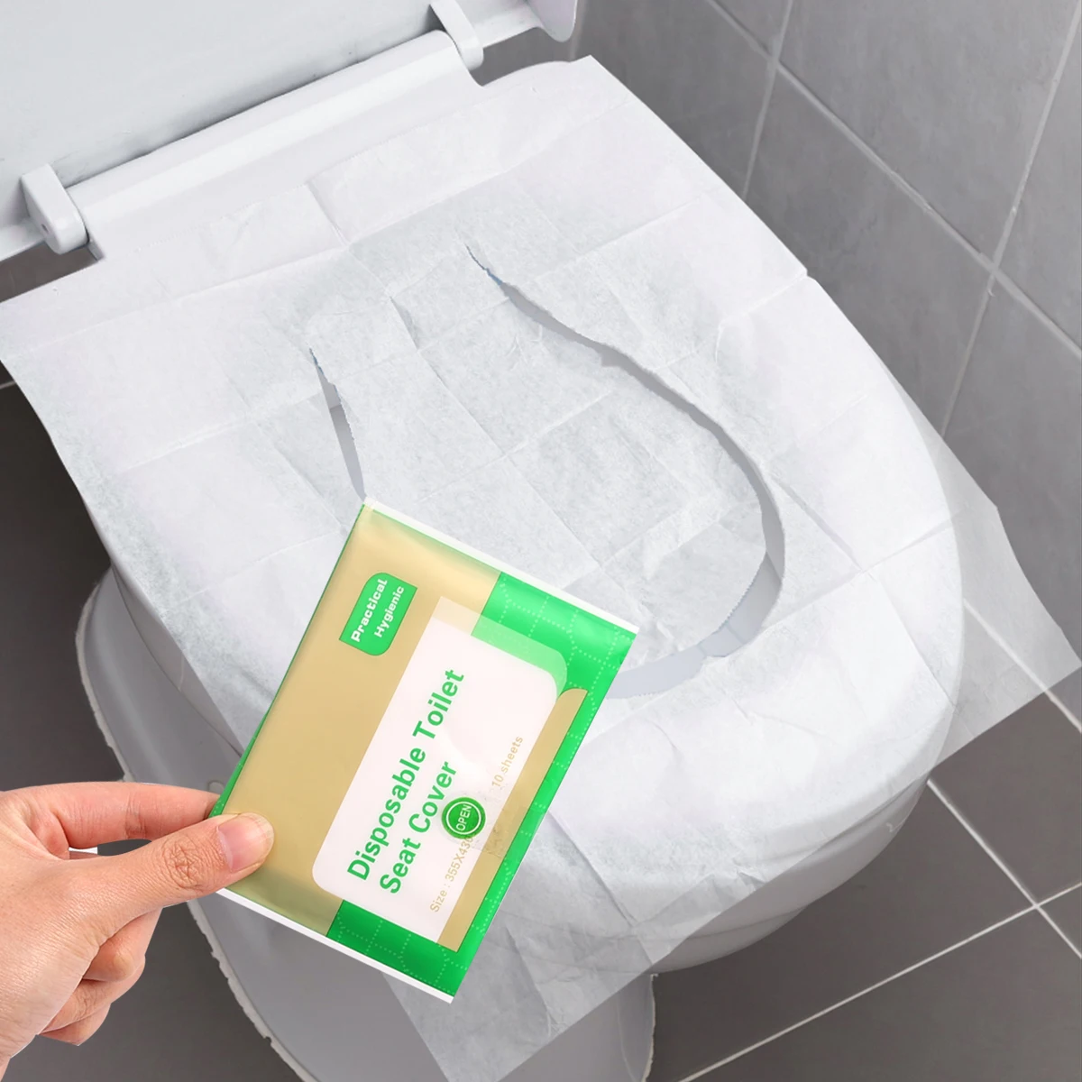 10/200Pcs Disposable Toilet Seat Cover Paper Portable Waterproof Soluble Water Travel Camping Hotel Bathroom Toilet Mat Pads toilet seat cover toilet mat