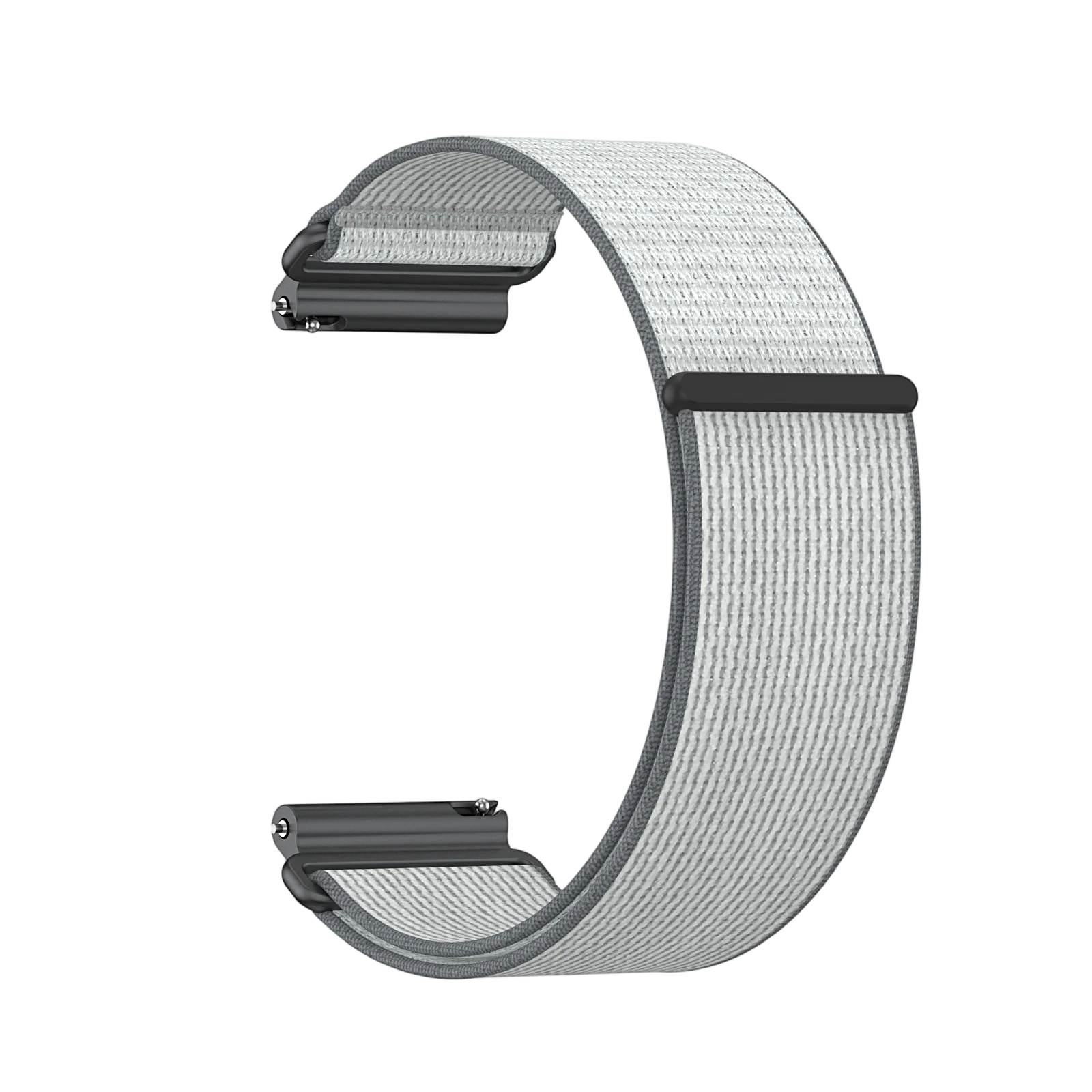 Breathable Lightweight 24mm Nylon Strap with Quick-Release Metal Connector, Unisex Band