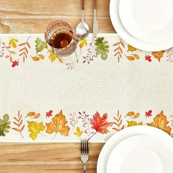 Autumn Maple Leaf Table Runner 1