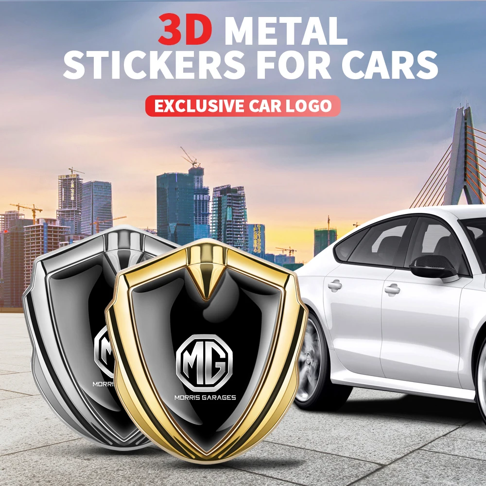 모리스 가라지 MG MG3 MG5 MG6 MG7 ZS GT EZS EHS Phev RX5 ZT 3SW 살룬 HS 용 자동차 액세서리 펜더 바디 메탈 엠블럼 스티커