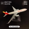 Scale 1:400 Metal Aivation Replica Spain Iberia A330 Airlines Aircraft Diecast Model 15cm Collectible Miniature Toys 2