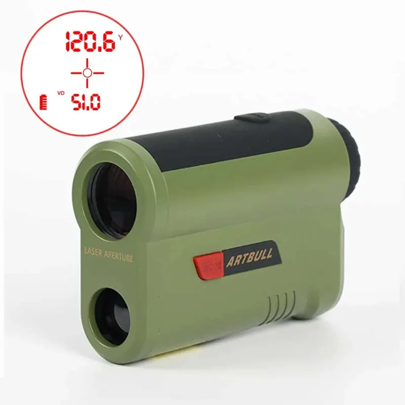 Artbull Laser Rangefinder for Hunting 1200Yard 2000Yard With OLED Red Display 7x Amplification Distance Meter Outdoor