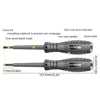Word/Cross Screwdrivers Neon Bulb Indicator Meter Electric Pen Insulated Electrician Highlight Pocket Digital Voltage Tester Pen 2