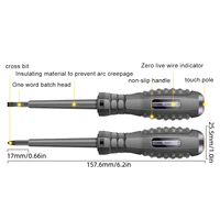 Word/Cross Screwdrivers Neon Bulb Indicator Meter Electric Pen Insulated Electrician Highlight Pocket Digital Voltage Tester Pen 2