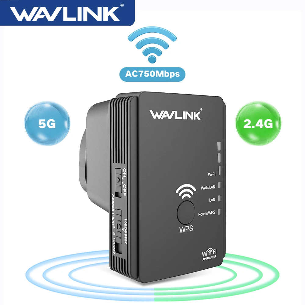 Wavlink-wireless Wifi Repetidor 2.4g 300mbps Wifi Extender Router Boost Cobertura Wifi Fácil Instalação Wall-plug Botão Wps ue - Imagem 3