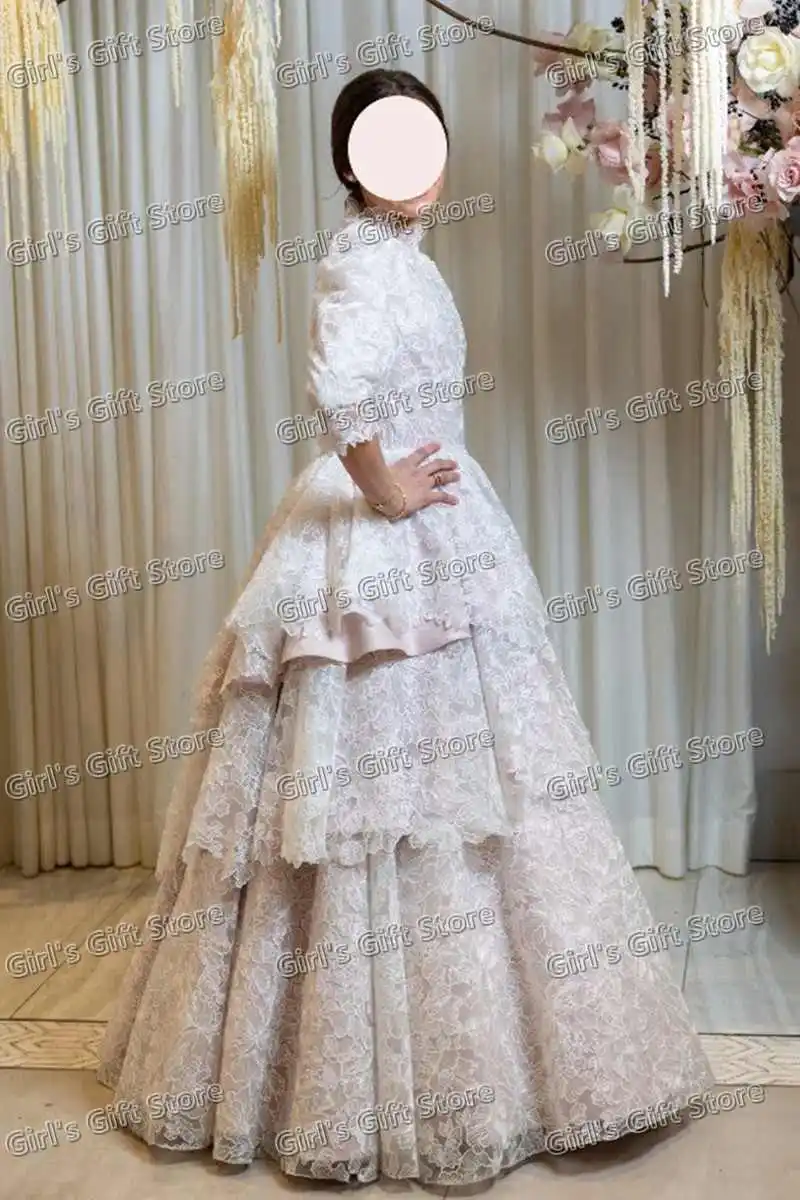 

Stunning Ivory Lace and Light Pink Line Sister Of The Bride Gown From Exquisite Girl Gowns Teen Childrens First Communion Gown