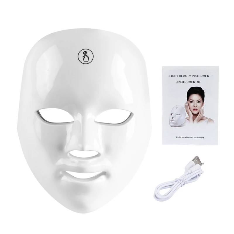 LED Light Therapy Facial Mask - Rechargeable Wireless Beauty Device for Anti-Aging & Skin Tightening