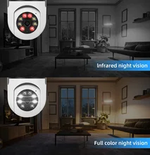 5G Light Bulb Security Camera Wireless Outdoor Indoor 2.4G WiFi IP Camera for Home Security IPC Motion Detection Two-Way Audio