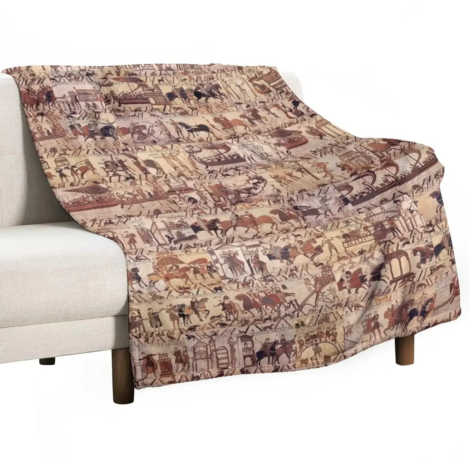 

Bayeux Tapestry Throw Blanket Picnic Stuffeds Shaggy Blankets