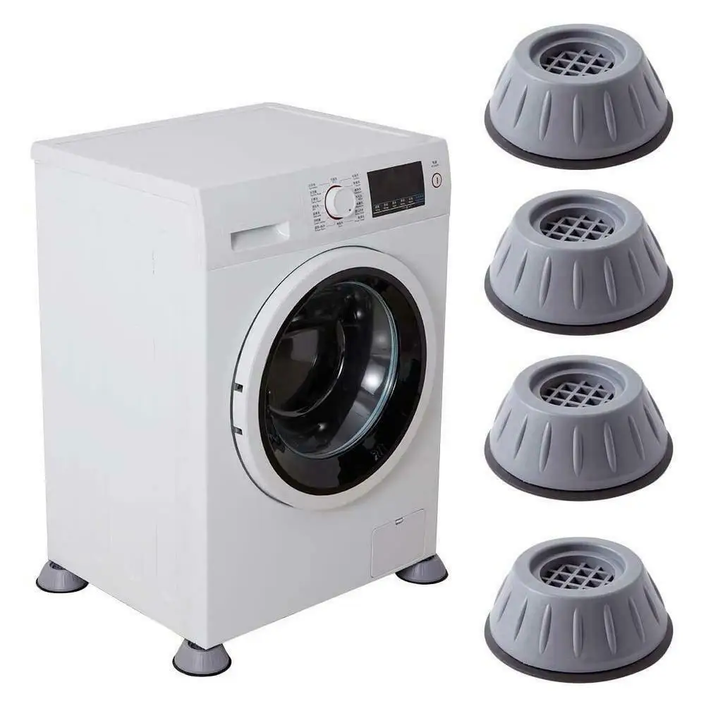 1-4Pcs Anti Vibration Feet Pads Legs Slipstop Silent Skid Raiser Mat For Washing Dryer Machine Support Dampers Stand Furniture