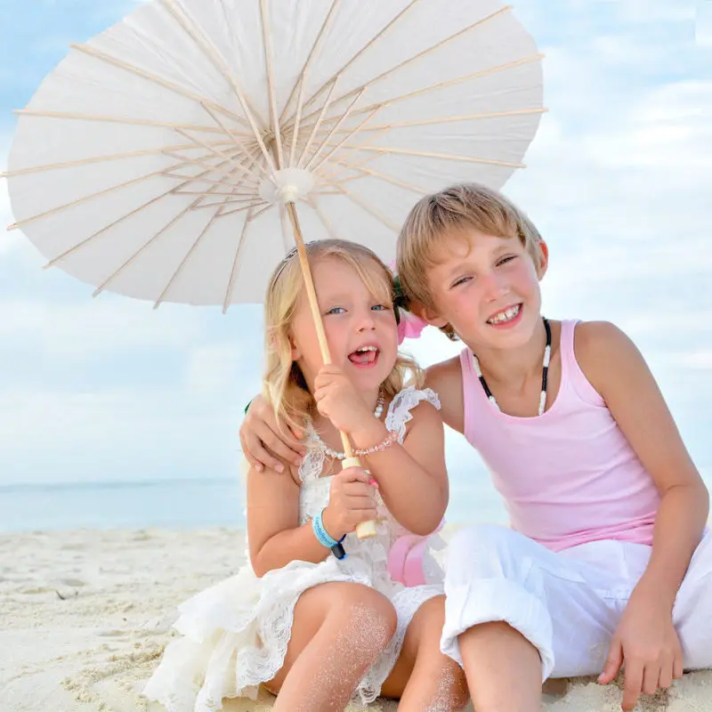 20/30/50pcs Chinese paper umbrellas, white oil paper umbrellas, DIY party, wedding sunshade photography props