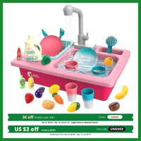 Cute Stone Sink Toy ， Upgraded Faucet, Kitchen Playset, Pool Floats, Kids Dishwasher Roleplay. 1