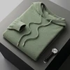 MVLYFLRT Men's One-piece ready-to-wear Hoodie 100% Merino Wool Knitted Sweatshirt Autumn Winter Casual Large Top Long Sleeved 4