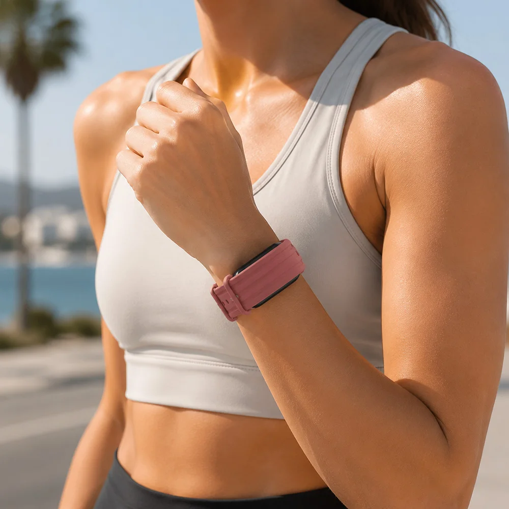 Sport Silicone Band - Unisex Waterproof Comfort Wrist Accessory Replacement Strap