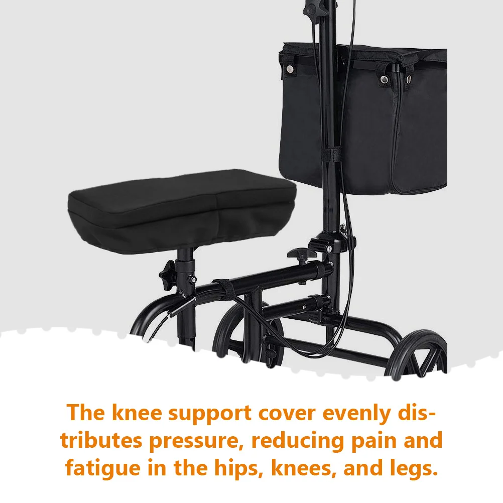 Black Soft Knee Walker Pad Cover Knee Scooter Cushion Knees Legs Cushion