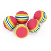 5/10Pcs EVA Rainbow Balls Cat Toy Ball Colorful Elastic Rainbow Balls Fun To Play with Chew Resistant Silent Ball Teasing 2