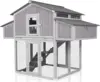 Unique Folding Design for Easy to Set Up - Chicken House for Outdoor with Two Nesting Box, Leakproof Pull-on Tray, and UV 1