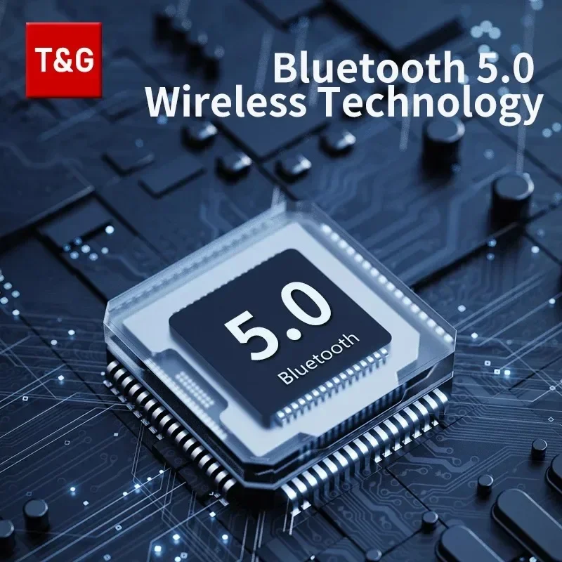 T&G TG344 Wireless Bluetooth Speakers Portable Triangle Adjustable LED Light SoundBox Support TF Card USB Playback IF/Radio