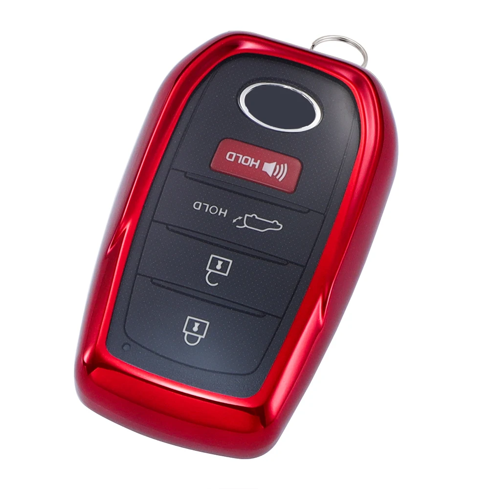 Schlüsselanhänger-Abdeckung, kompatibel mit Toyota Camry/Corolla/RAV4/Tacoma/Tundra/Sienna – weiche TPU-Schutzhülle, kratzfest, stoßfest – Detail 21