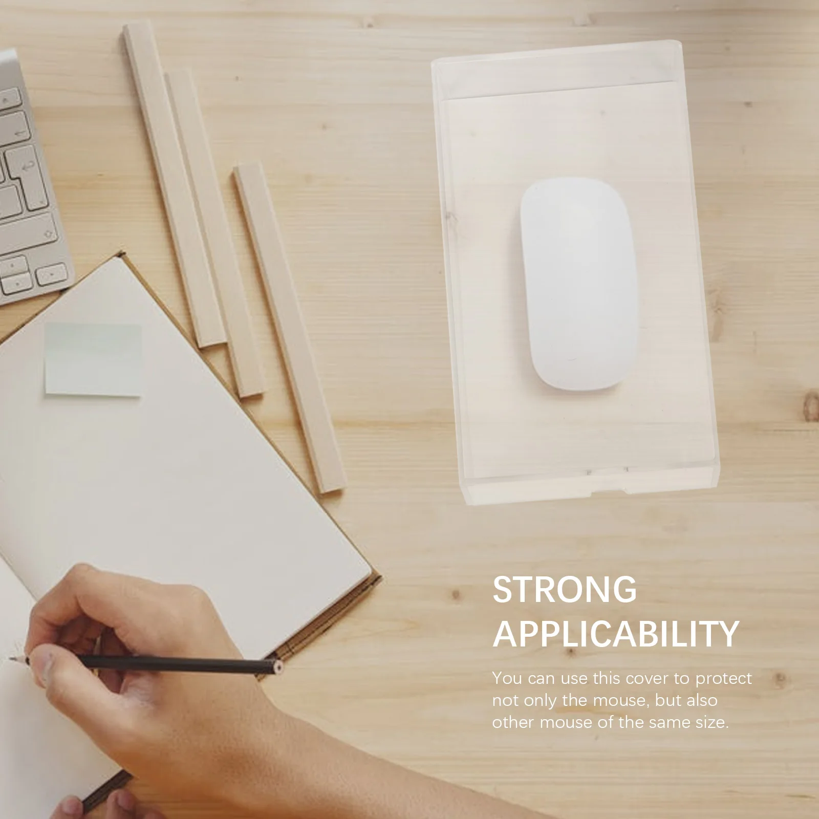 마우스 먼지 커버 케이스 투명 보호 장치 사무용품 실내 책상 보호용 투명 게임용