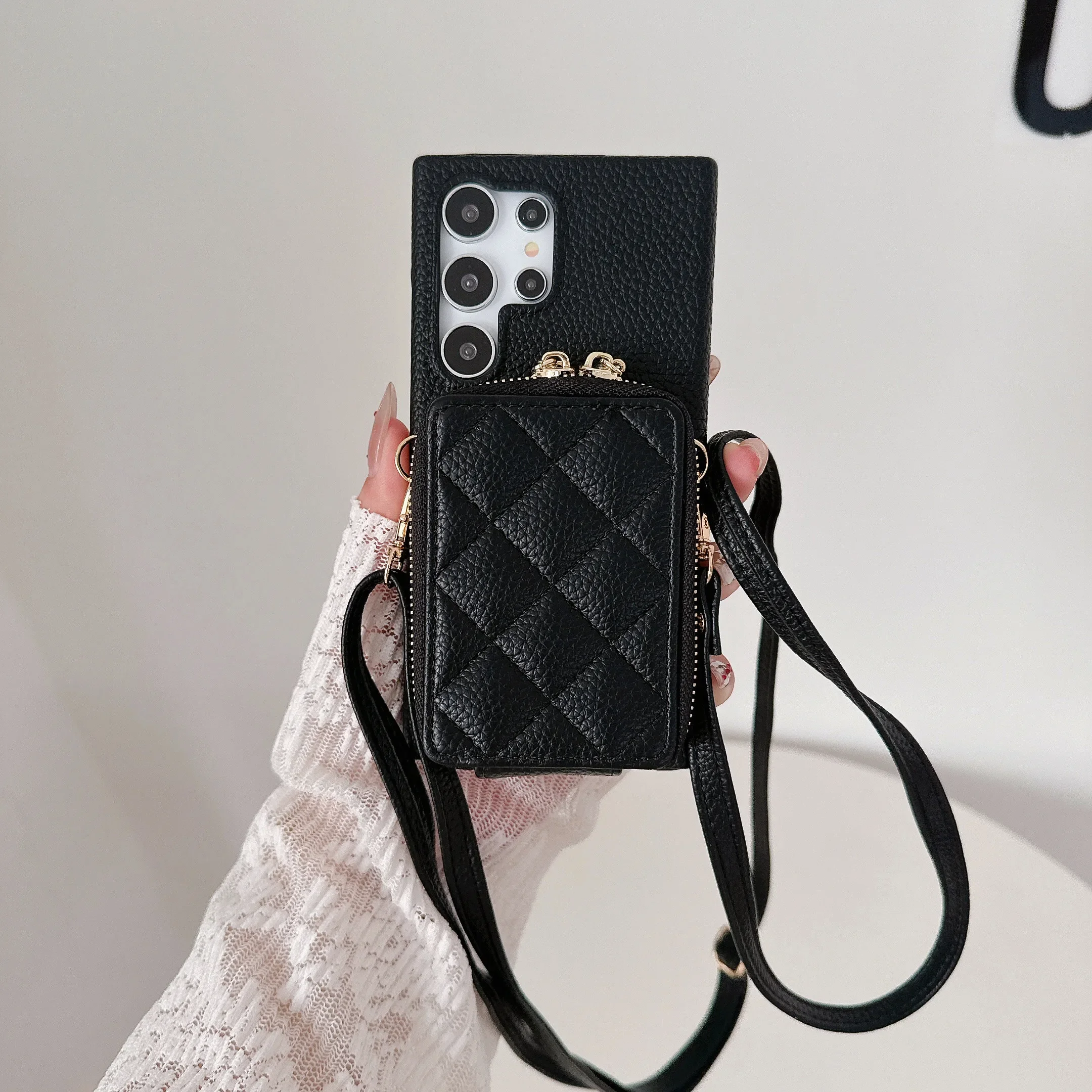Crossbody Phone Case With Card Holder For Samsung Galaxy Models_voghion.com