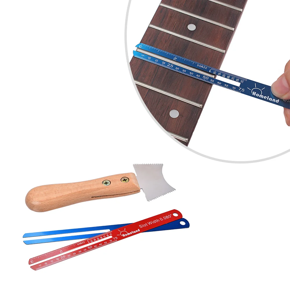 3Pc Guitar Repair Kit Wire Groove Replace Tool Set for Acoustic