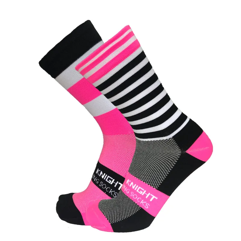 Cycling Socks Stripe Dot Professional Breathable Outdoor Racing Running
