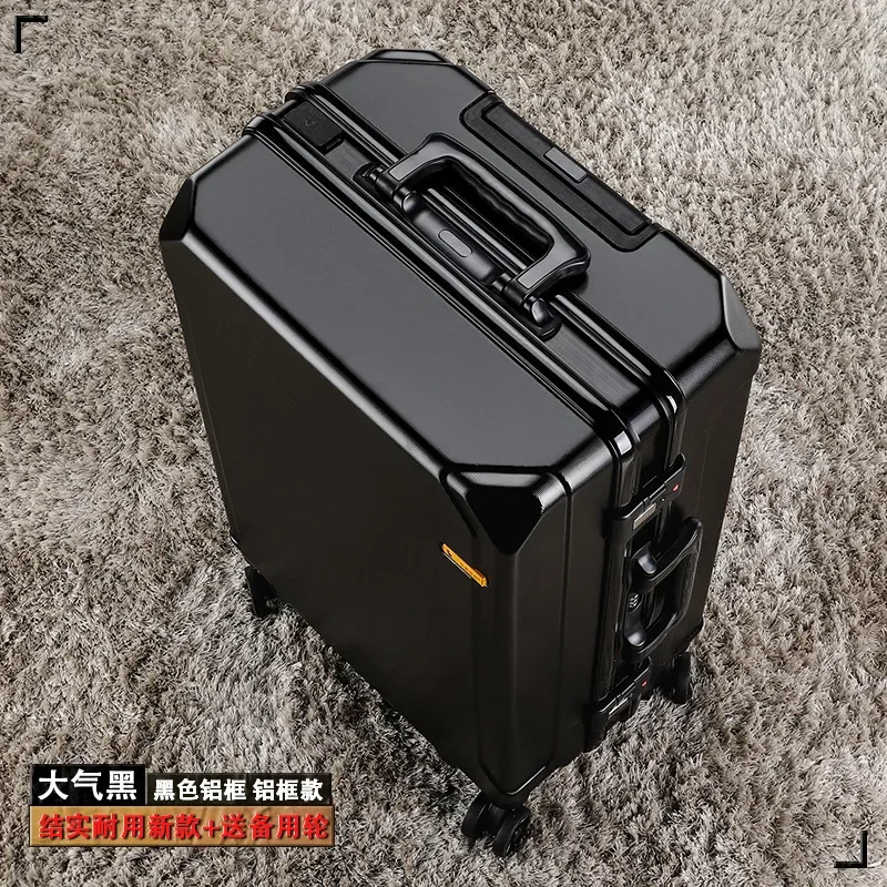 

20 inches New Aluminum Frame and Zipper Styles Rod Password Travel Large Capacity Sturdy and Durable Universal Wheel Luggage