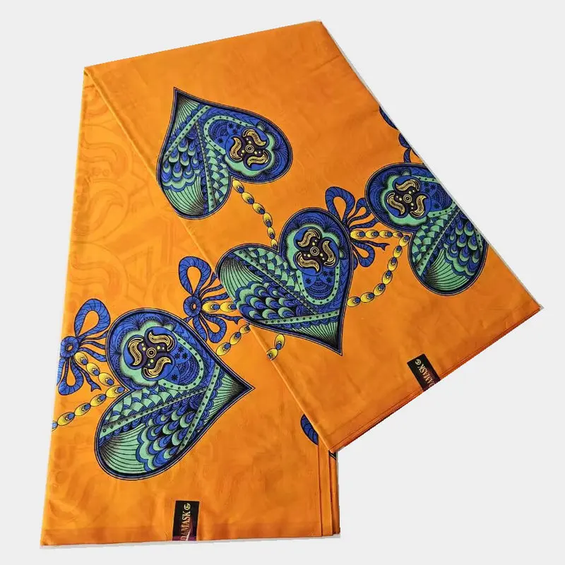 Item No.B3-2 Make to order bazin wax damask fabric luxury cotton textile