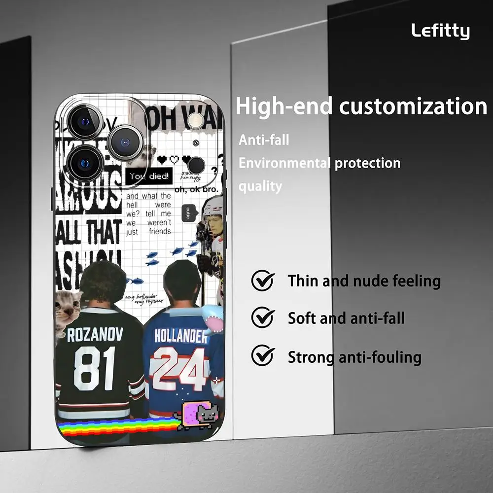 TV Series Inspired Heated Rivalry Black Frosted Soft Phone Case