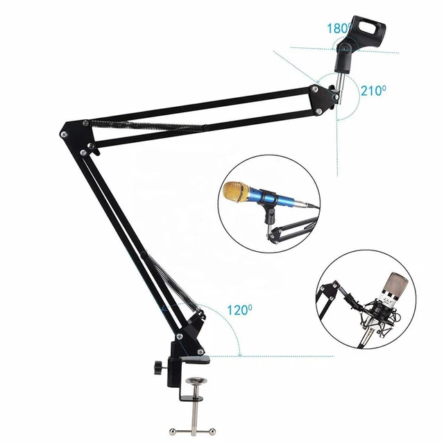 NB-35 Desktop Arm Holder Mic Stand For Bm800 Microphone Stand With A Spider Cantilever Bracket Universal 2