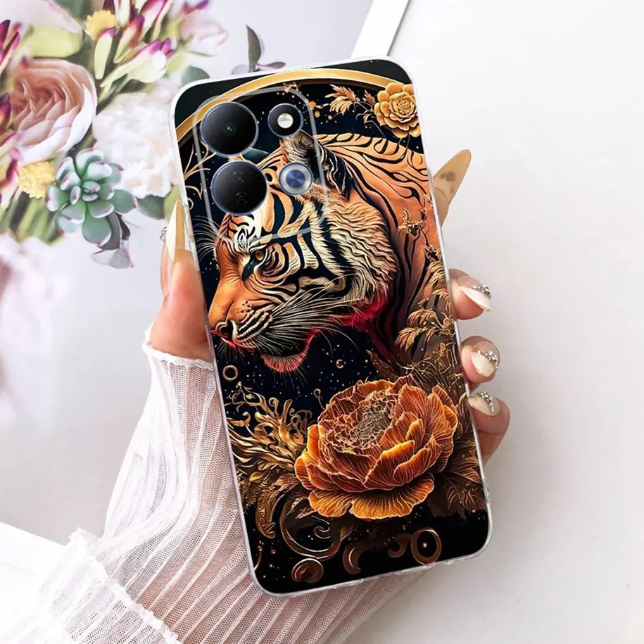 Cute Cartoon Animal Soft Silicone Clear Phone Case Cover
