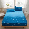 1 piece of bed sheet for bedroom 100%Polyeste Elastic Band Around bedding Fitted Sheet Only (excluding pillowcases) 2