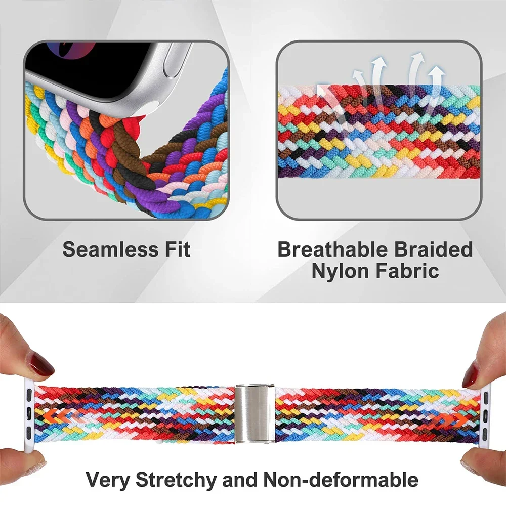 Braided Solo Loop Elastic Bracelet