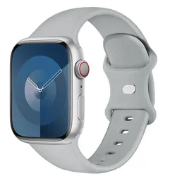 Silicone Sport Band for Smartwatch - Versatile and Durable Strap Bracelet (Light gray 16)